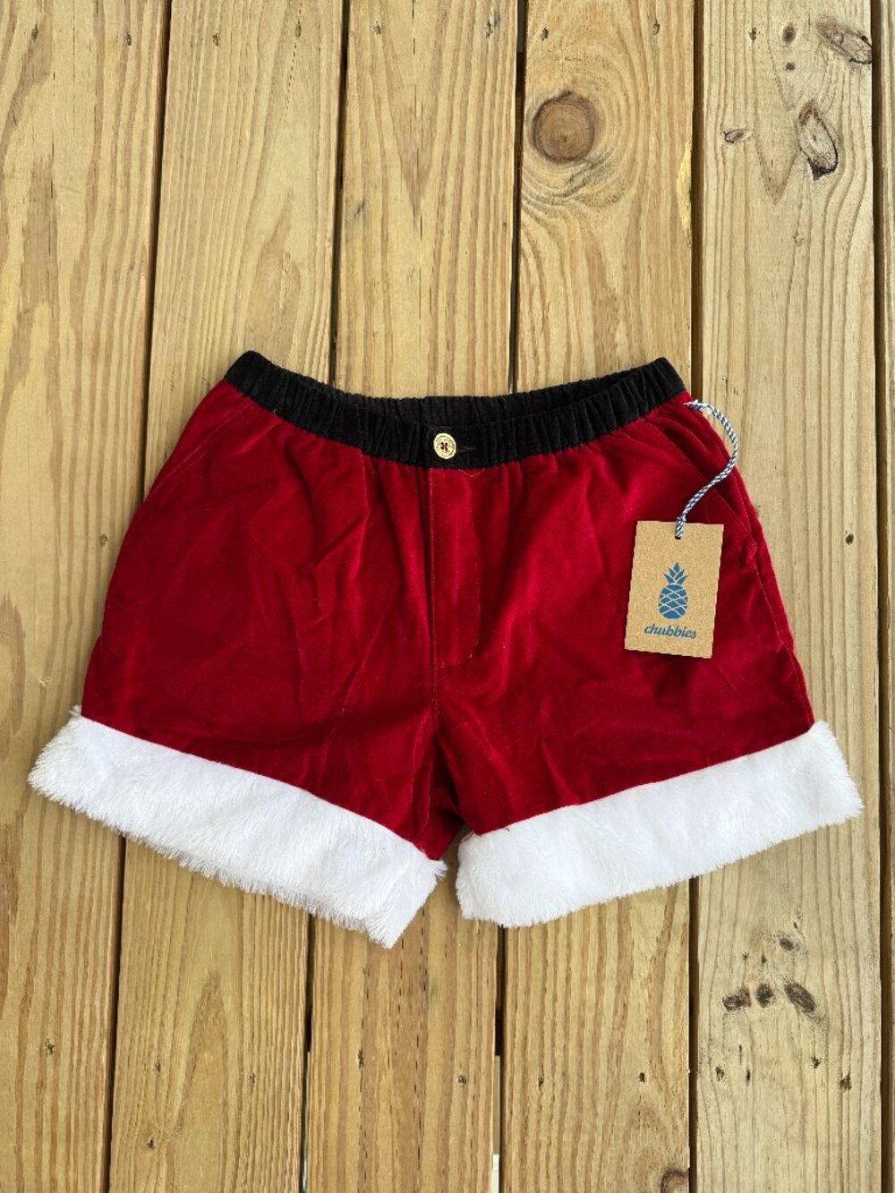 Chubbies Ol St. Nicks 5.5" Santa Short Men's Medium Christmas Holidays Claus NEW